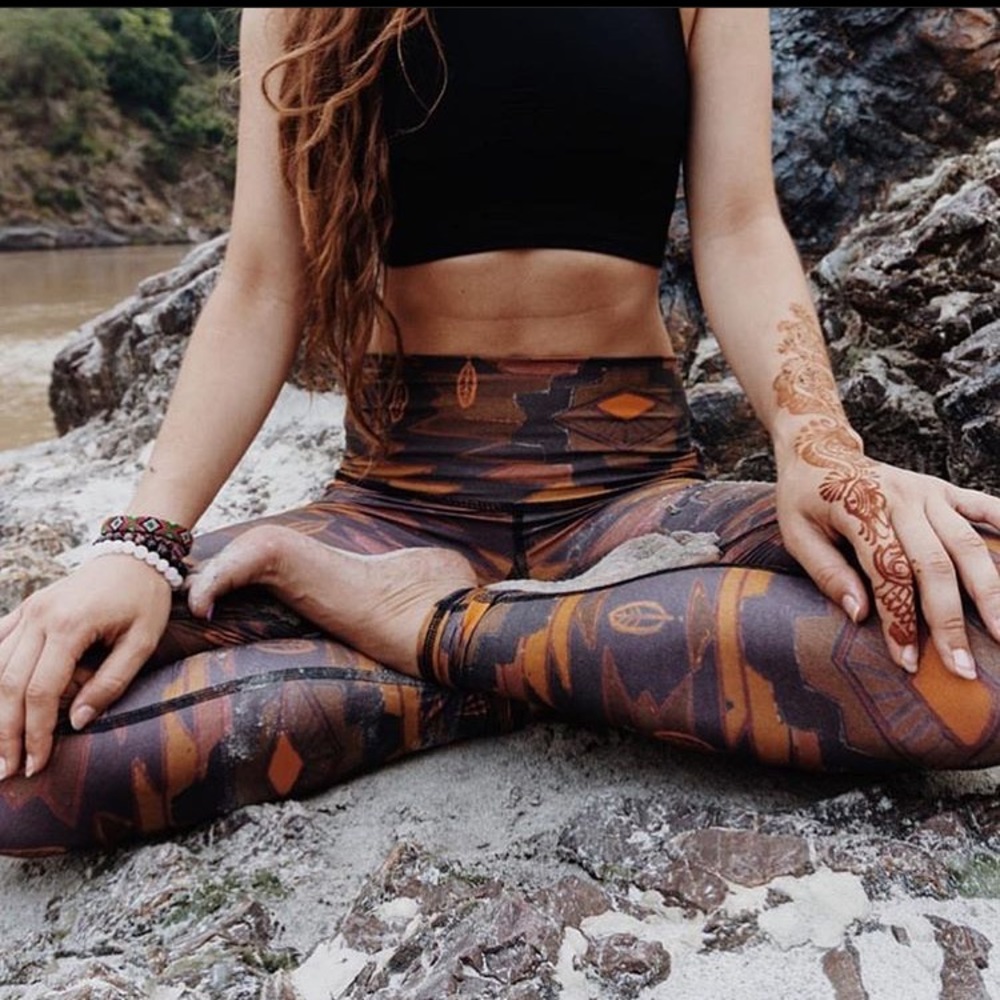 Teeki Leggings! Southern Cross black - size Medium